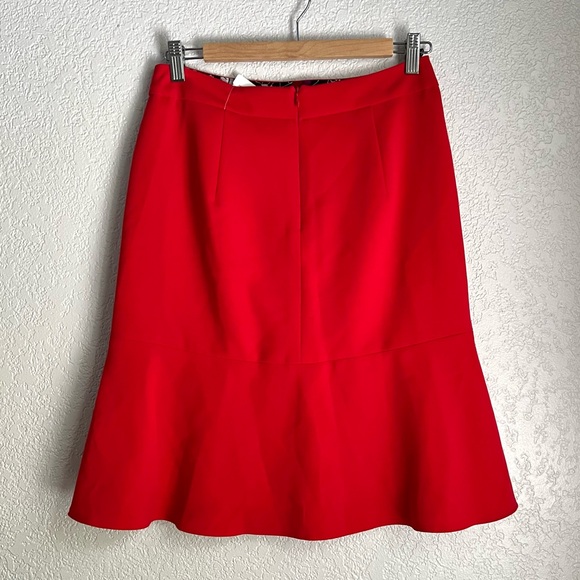 Gerry Weber Collection Red Black front Zipper Mini Knee length Flared Skirts 4 - Picture 2 of 7